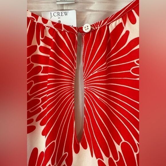 J. Crew Sunburst Flowers Flutter Sleeve Shift Dress - Picture 8 of 9